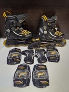 Łyżworolki Fila r. 33 , ochraniacze, pokrowiec