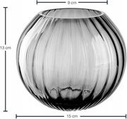 Szklany wazon kula 13cm Leonardo Home Poesia