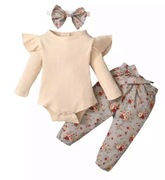 Komplecik dla dziewczynki Kwiaty,komplet 