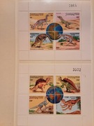 Kambodża  1996  Mi 1619-30  dinozaury komplet 3 ark  idealne