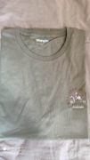 Wrangler zielony khaki t-shirt rozm XL jak XL/XXL nadruk rodeo 