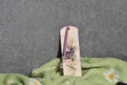 Zakładka do książki – zdobiona metodą decoupage