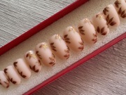 Ręcznie malowane sztuczne paznokcie,press on nails