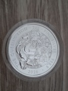 Srebrna moneta Ag999 2oz The Queen's Lion 2026