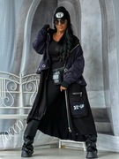 ZOCCO asymetryczna bluza/płaszcz z kapturem 