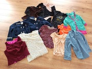 mega paka zestaw ubran damskich vintage retro 36S 38M koszulki bluzki