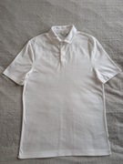 Biała elegancka bawełniana bluzka koszulka polo Autograph L