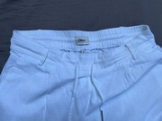 Białe lniane letnie Only spodnie rozmiar M