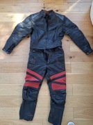 Skórzany damski komplet motocyklowy