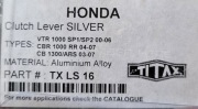 titax Racing Dźwignia sprzęgła Honda CBR, VTR, CB