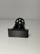 Uchwyt do sznurka brukarskiego / murarskiego 0-75 mm pręt 24 mm M8 Czarny