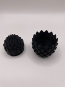 Smocze jajo 3D otwierane | pudełko | prezent | dekoracja | czarne