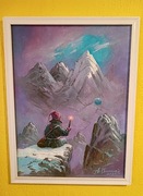 "OPOWIEŚĆ ZE SNU"- OBRAZ OLEJNY 43x33 