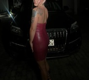 Sukienka skóra skórzana S M wesele obcisła sexi sexy latex lateks