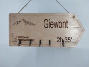 Wieszak Drogowskaz Tatry Giewont NOWOŚĆ 