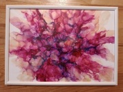 Obraz w ramce 21x30 cm "Abstrakcja tuszami No 15"