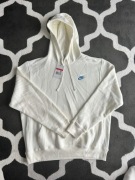 Biała bluza nike club face drill uk white