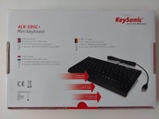 Klawiatura Keysonic Mini Czarna US (ACK-595C+)