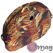 Czarny organizer do Obag MOON LIGHT liście paproci brąz Złoto wkład OMAY