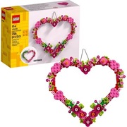 Ozdoba w Kształcie Serca  Elegancka Dekoracja LEGO 40638 Idealna na Prezent