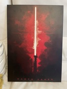 Metalowy kolekcjonerski plakat Star Wars Darth Vader blade