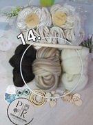 Zestaw do samodzielnego wykonania sowy z makramy nr 14 - obręcz 20cm