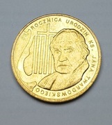 Moneta 2 zł Jan Twardowski - 2010 rok