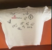 Legia Warszawa koszykarze autografy wicemistrzostwo Polski PLNY