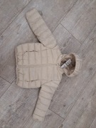 Kurtka przejściowa dziewczęca, jasny beż - rozm 98