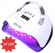 LAMPA DO PAZNOKCI UV LED HYBRYDA ŻEL MOCNA X7 LCD 57 DIOD UV LED