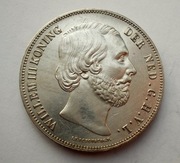 HOLANDIA, 2 1/2 GULDENA 1854 r. extra stan !