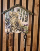 Wieszak na klucze z drewna 