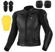 Kurtka motocyklowa Shima Chase Black - certyfikat AAA, komplet protektorów