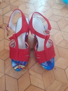 Sandałki, koturna, platforma rozm. 37, jak nowe