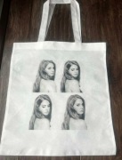 Torebka torba tote bag materiał non woven lana del rey 