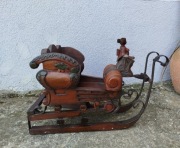 Stare sanki drewniane sanie rzeźbione