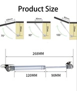 Zawiasy łożyskowe, ciężkie zawiasy drzwiowe 2PCS 60N 6kg sprężyna gazowa
