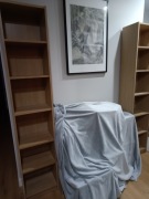 Regał IKEA Billy, imitacja dębu bejcowanego na biało, 2 sztuki