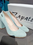 Czółenka zapato półbuty miętowe 37