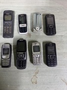 8 sztuk starych telefonow