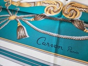 Carven Paris - jedwabna chusta 100% silk, vintage, Made in Italy
