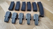 Magazynki MP5 ASG mid cap + low cap metalowe + magpulle