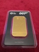 Od ręki! Sztabka The Royal Mint James Bond 1 Oz Au