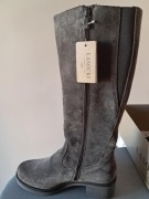 Kozaki  Lasocki damskie ocieplane rozm.37/24,5 skóra zamszowa NOWE!!!