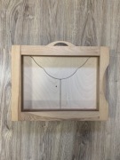 Przenośny drewniany teatr ilustracji teatrzyk japoński Kamishibai butai