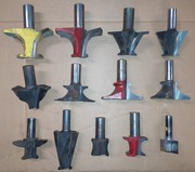 Frezy trzpieniowe kształtowe 13 sztuk