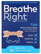 Breathe Right, Paski na nos, Duże (L), 30 kolor: cielisty - TAN
