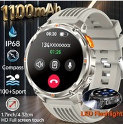Smartwatch 1,7 cala Ultra HD 1100 mAh