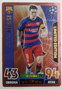 MATCH ATTAX CHAMPIONS LEAGUE 2015-2016 LIONEL MESSI BRONZE LIMITED EDITION