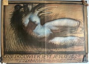 Gdzieśkolwiek jest jeśliś jest. Oryginalny plakat filmowy. F.Starowieyski